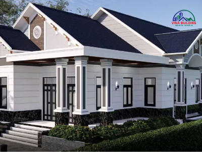THIẾT KẾ NHÀ BIỆT THỰ MÁI THÁI